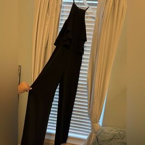 Gianni Bini Black Layered Jumpsuit
